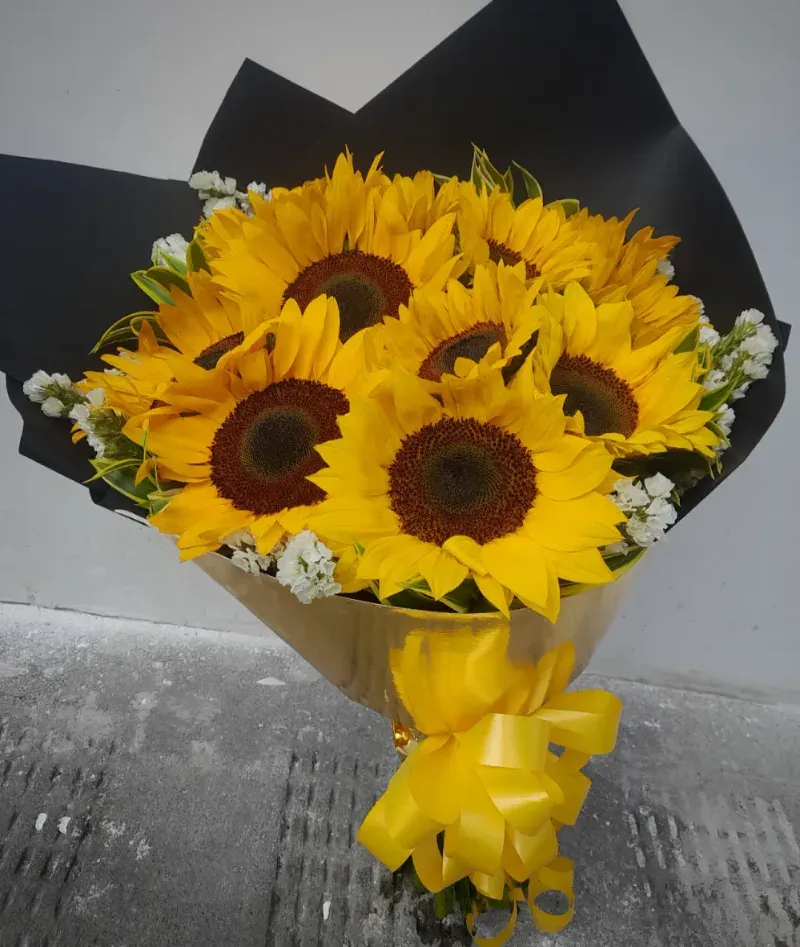 Arreglo Mixto de Girasoles a domicilio en Manizales — Jardín Primavera Floristería